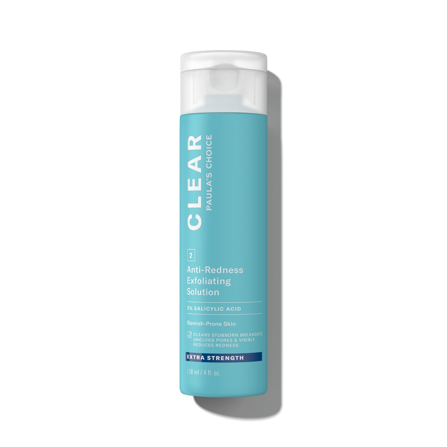 clear extra strength anti-redness exfoliërende oplossing