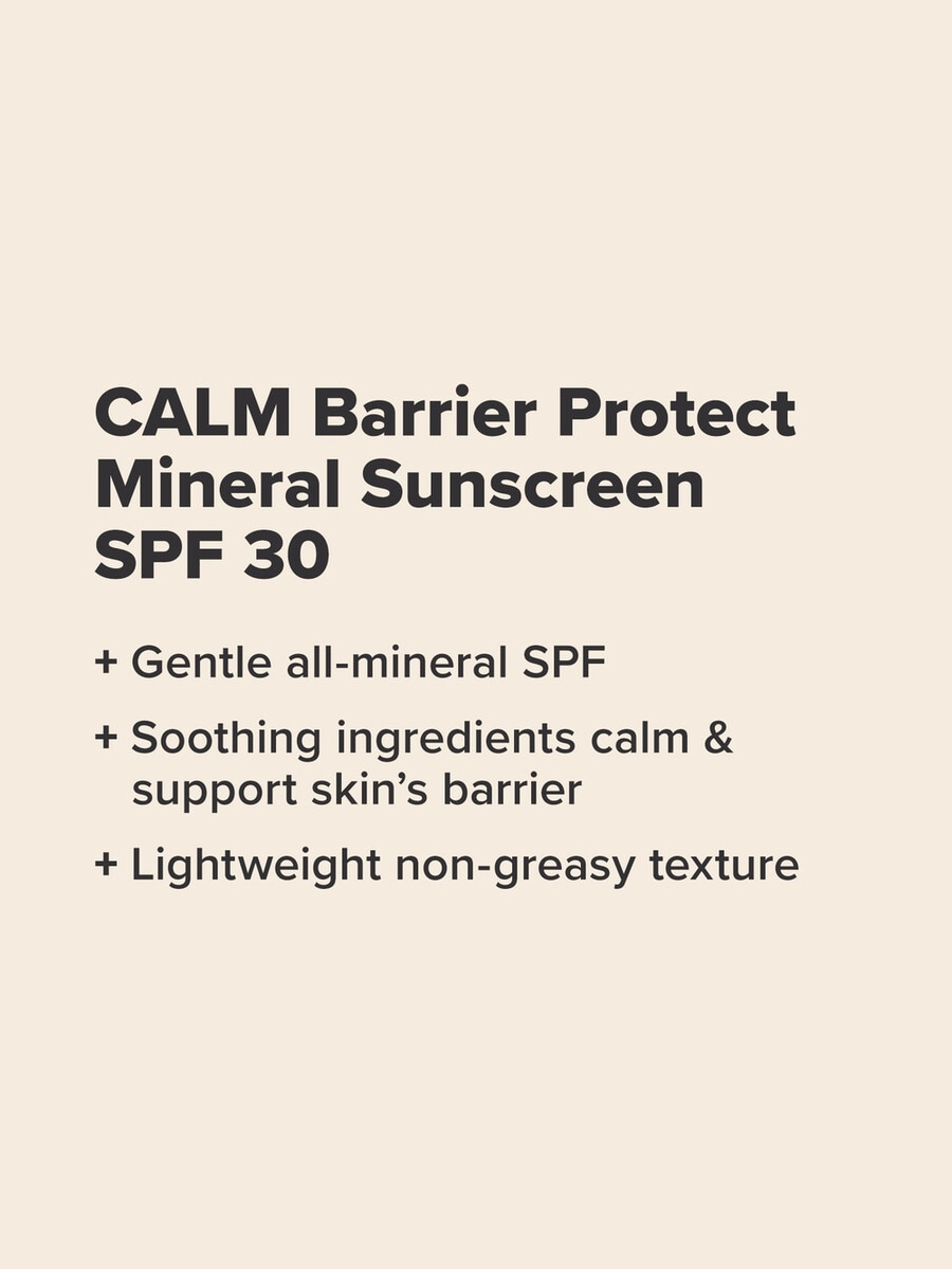 calm barrier protect minerale zonnebrandcrème spf 30